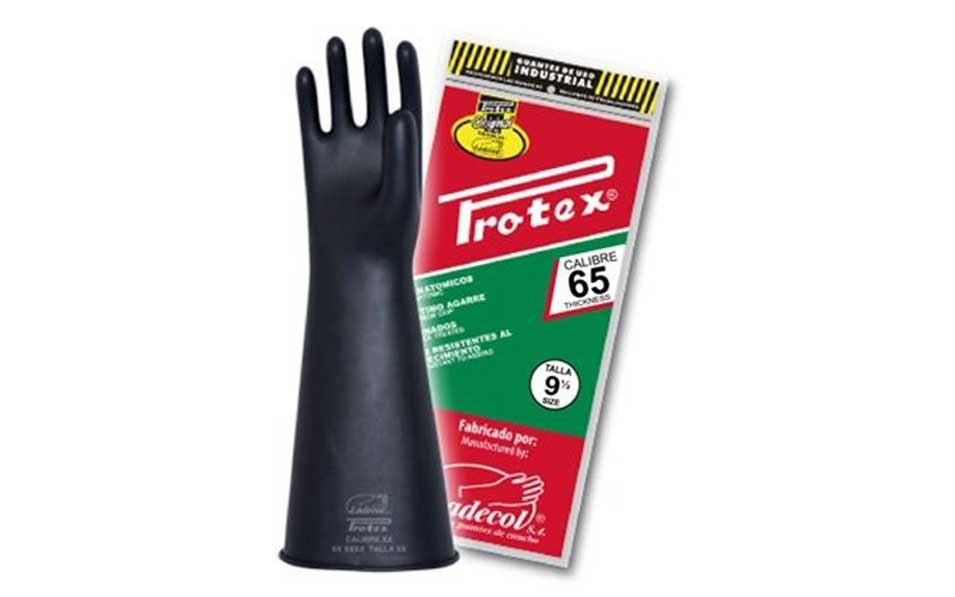 GUANTES LATEX DE 15" CALIBRE 65 - PROTEX